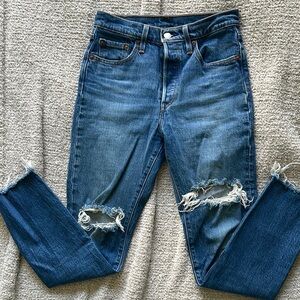 Levi’s 501 Women's Blue Distressed Jeans